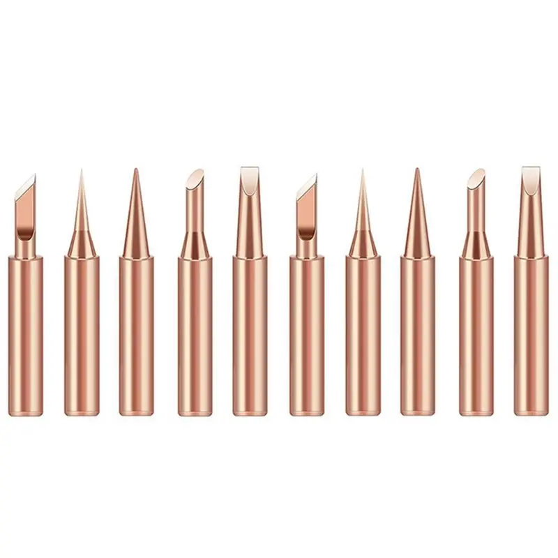 HRBAJ-Pure Copper Soldering Tip Soldering Accessory Soldering Station Tip Soldering Iron Tip No Magnetic