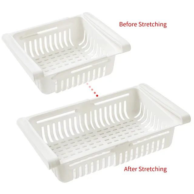Kitchen Hanging Organizer Refrigerator Egg Fruit Storage Box Drawer Baskets Kitchen Accessories Fridge Organizer Shelf 3
