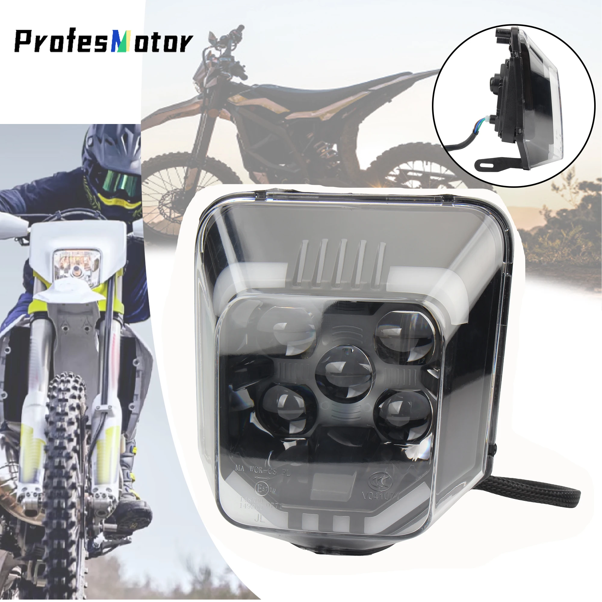 

For Husqvarna LED Headlight Head Light Motorcycle Accessories TE FC FE TC 125 300i 250 300 450 701 Dirt Bike Headlamp Enduro