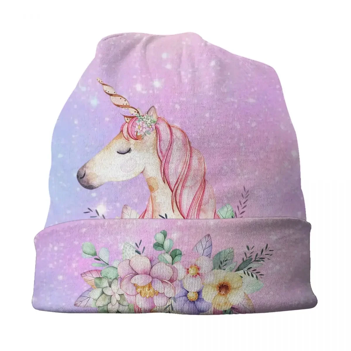 Gorros de unicornio de dibujos animados bonitos, gorros de moda de invierno cálidos para hombres y mujeres, gorro de punto, gorros Unisex para adultos