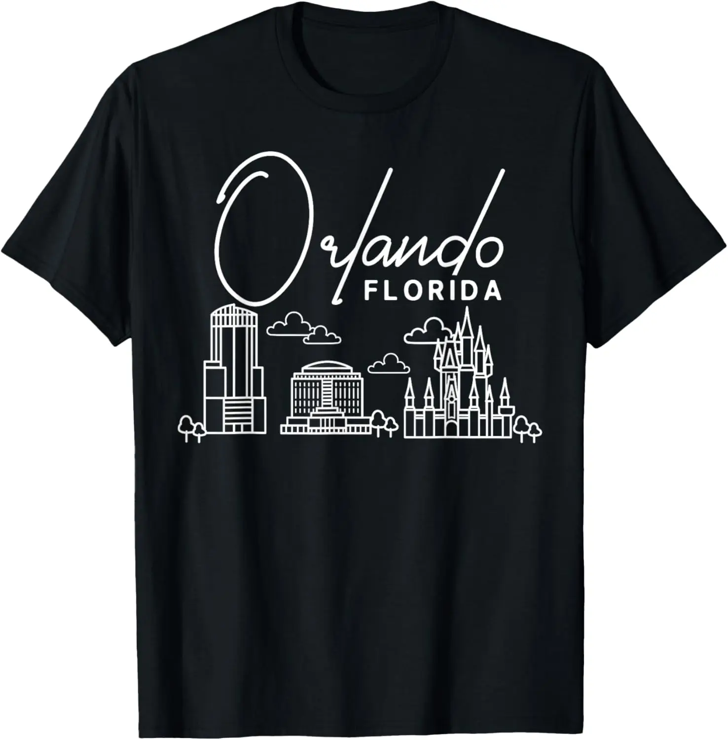 City Skyline Map Travel T-Shirt