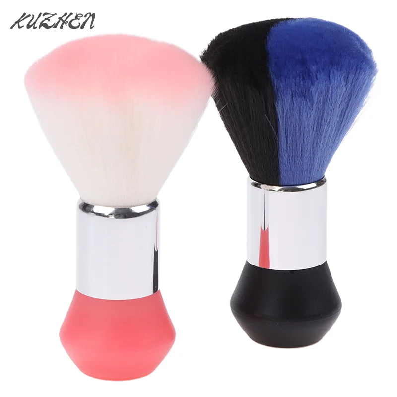 

Soft Bicolored Hair Brush Neck Face Duster Hairdressing Hair Cutting Broken Hair Cleaning Brush for Barber Salon Hairdressing