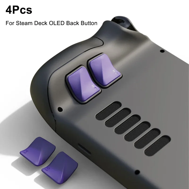 4PCS Back Button Enhancement Set For Steam Deck OLED Games Console Grip Improvement Button Protection Kit For Steam Deck LCD