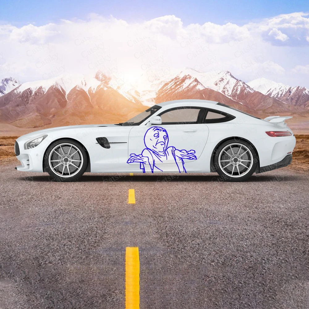

Funny Car Decal Car Sticker for Universal Large Car Sticker for Univers Car Stickers on The Left Right Sidesal 2pcs
