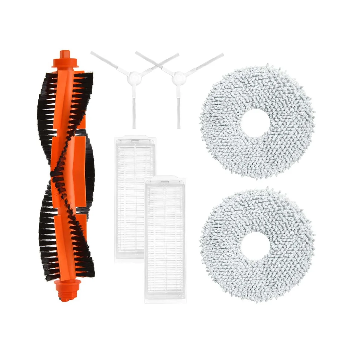 For Xiaomi Mijia Self-Cleaning Robot 2 C101 Roller Main Side Brush Hepa Filter Mop Cloths Spare Part Accessory