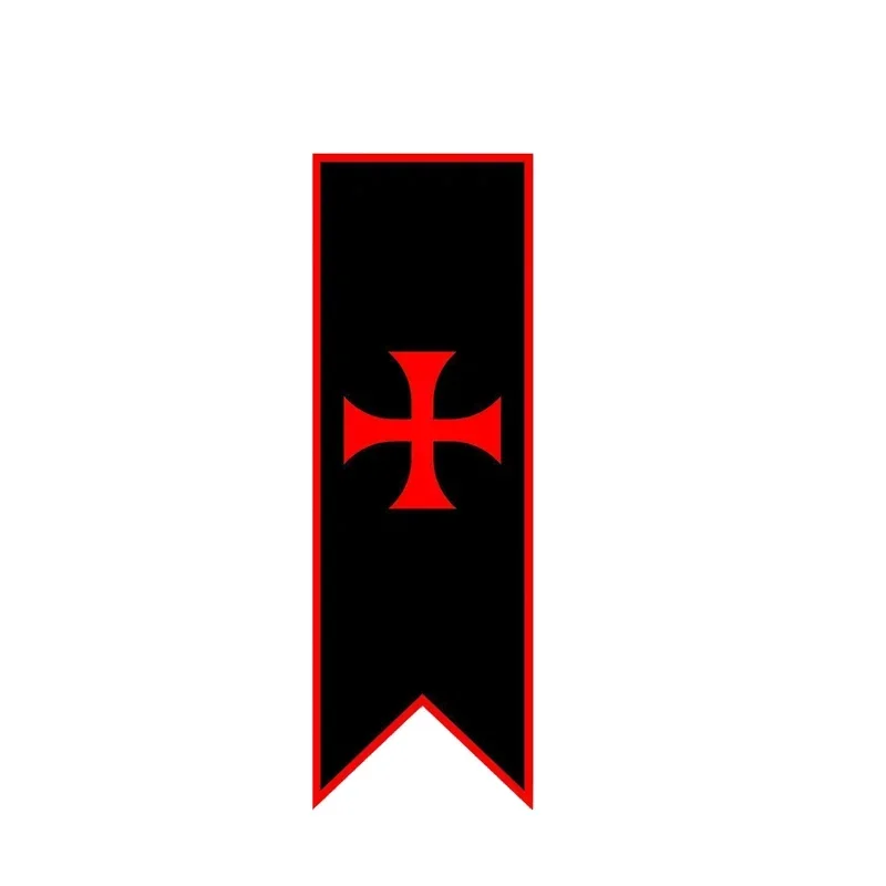 Personality  Cross Paladin Window Trim Bumper Scratch Creative Decal Accessory, 10cm