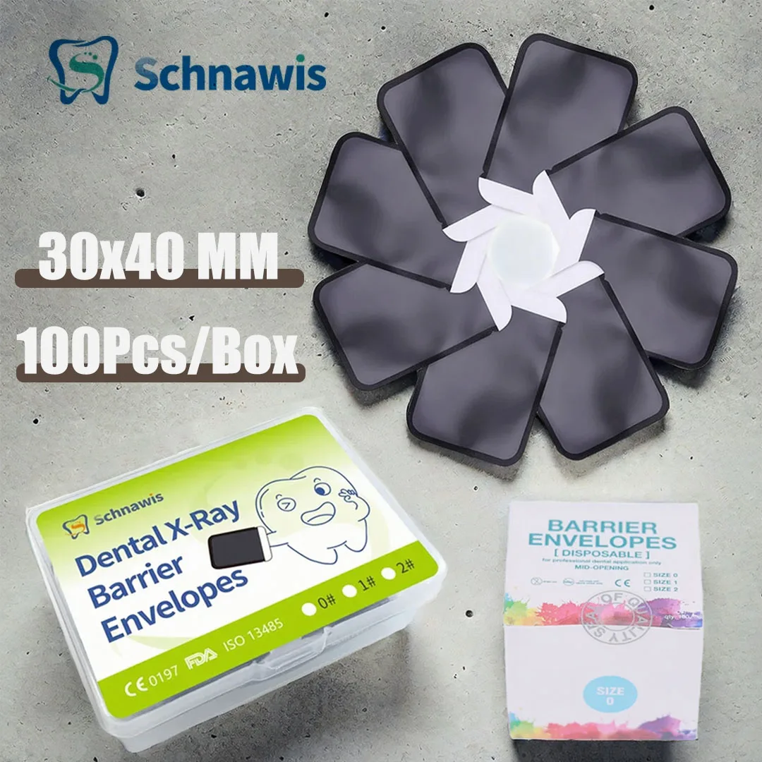 100Pcs/box Dental X-Ray ScanX Barrier Envelopes Suitable For 30x40 MM Teeth Piece Dentist Tool dentista Materials