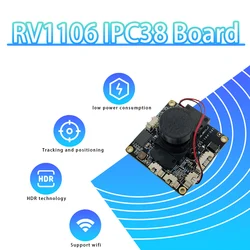 RV1106 Rockchip Development Board Small Wifi IP Camera Module Linux System 1080p AI Vision Face Recognition Security Detection