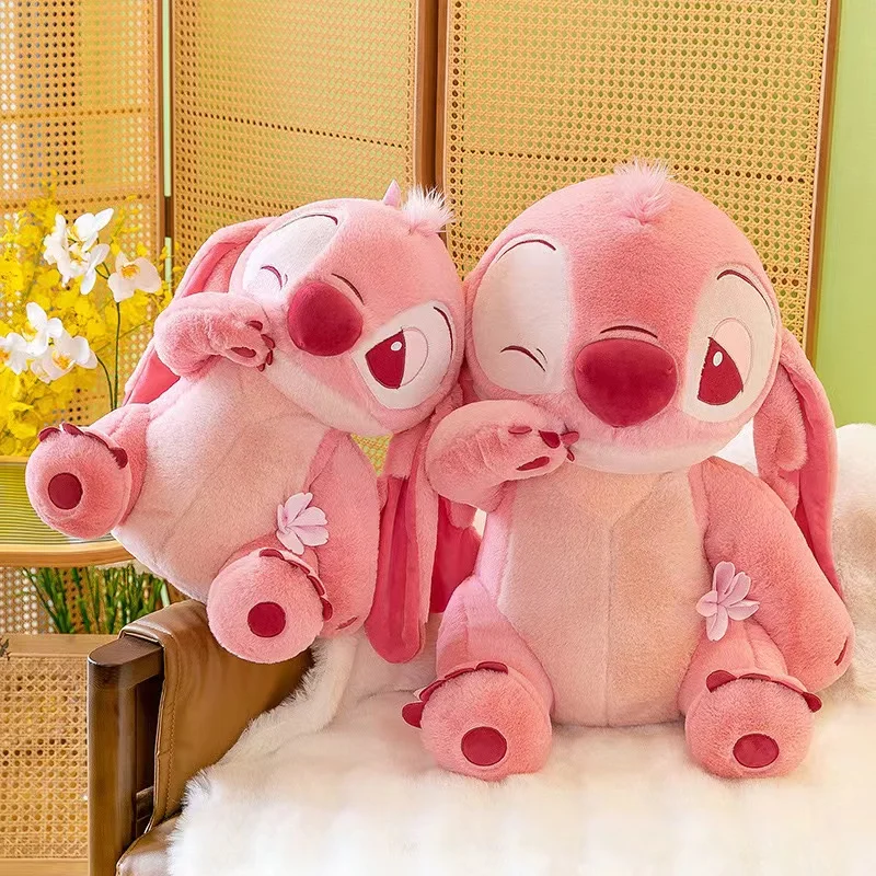 

Disney Anime lovely Angel pink sakura Plush Doll Pillow children Birthday gift girl Valentine's Day gifts model toys Figures