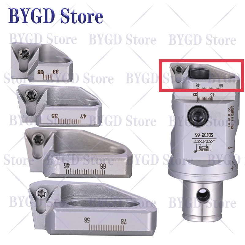 SDJ SDJ20 SDJ25 SDJ32 SDJ40 SJD52 SJD68 SDJ114 Werkzeugkopf, BT40 SK40 HSK63A LBK Werkzeughalter, EWN RBH TCT Schneidkopf – Detail 1