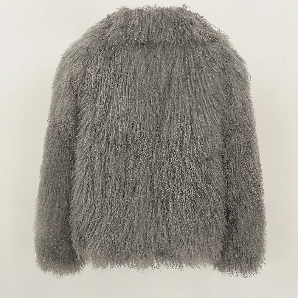 OFTBUY Natural Mongolia Sheep Fur Coat 2025 Winter Clothing Women Fashion Warm Thick Clothes Lady Elegant Real Fur Coat Female
