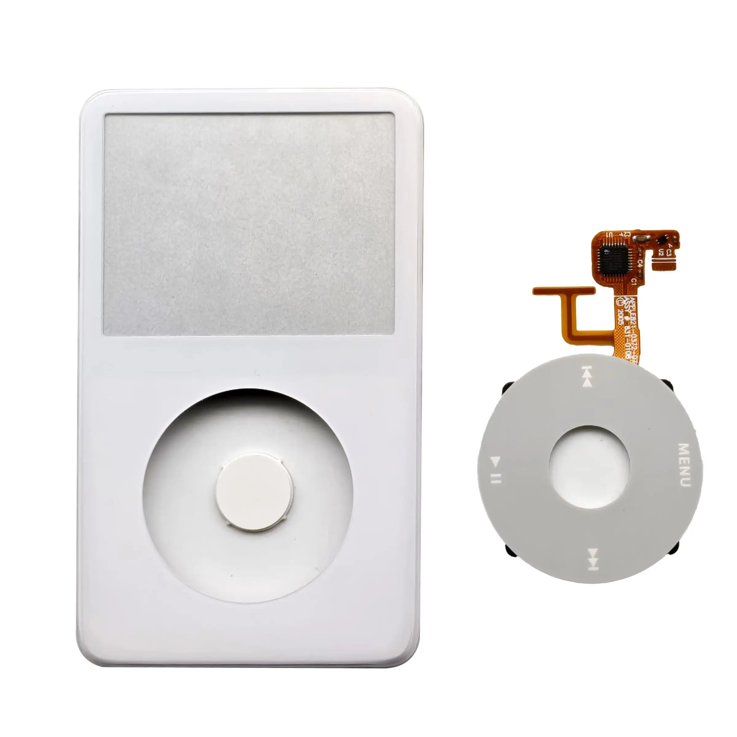 Plaque frontale avant pour iPod 5e génération, couvercle de boîtier multicolore avec roue à clic et bouton central pour iPod Video 30 Go 60 Go 80 Go de remplacement