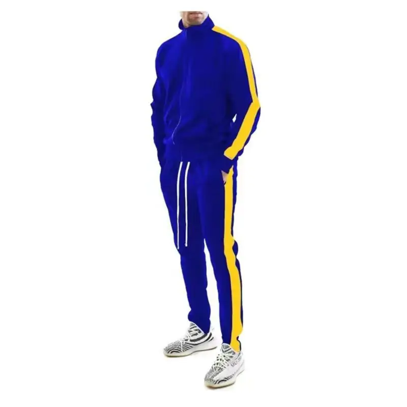 New Cross Border Spring  Autumn Men s Casual Versatile Sports Suit  Stand Collar Trendy Style Custom Logo Acceptable