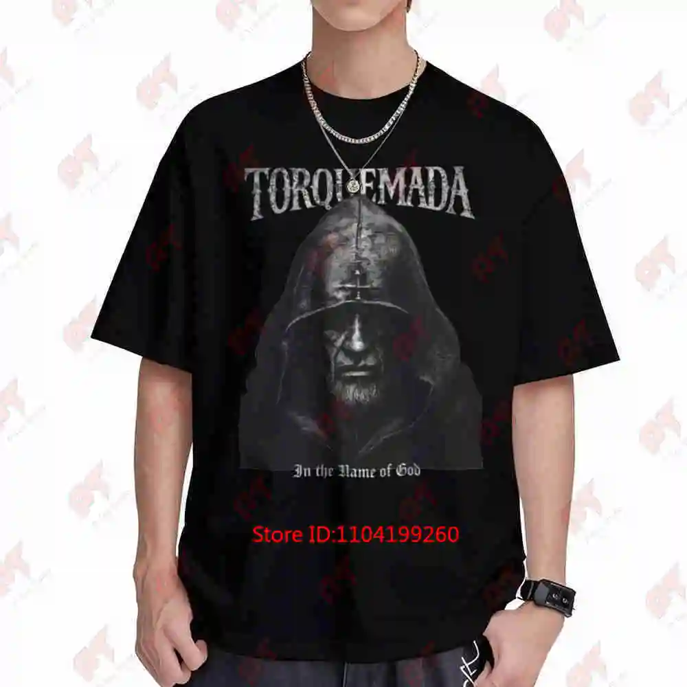 Torquemada Spanish Inquisition Medieval Gothic Dark History Fanatical Killer Priest Inquisitor Short Sleeve Tee 100% Cotton T-Sh