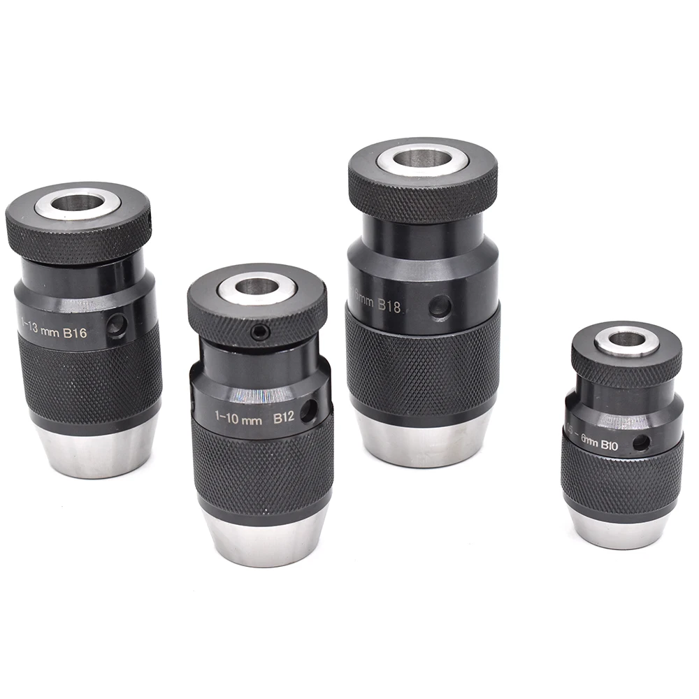 Imagem -02 - Mandril de Broca do Cartucho para Máquinas-ferramentas de Perfuração Auto-aperto Keyless Tapper B10 B12 B16 B18 Jt6 B22