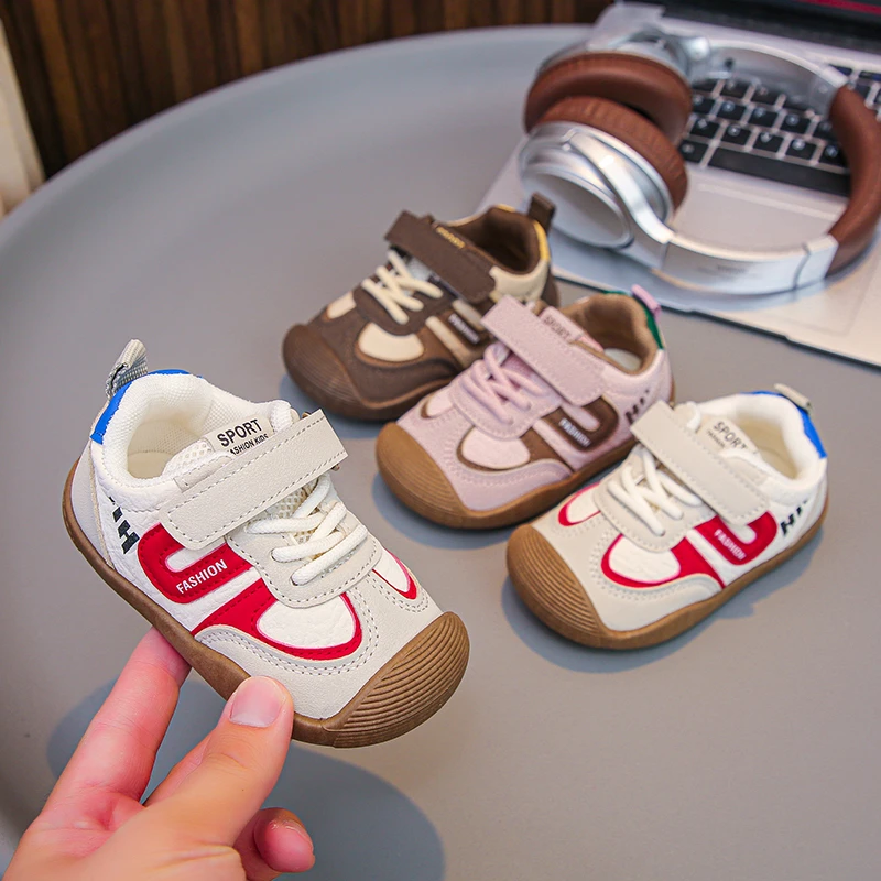 

Toddler Baby Kids Fashion Design Walking Shoes Sneakers White Non-slip Casual Shoes Boys Girls Breathable Outdoor Sport Shoes