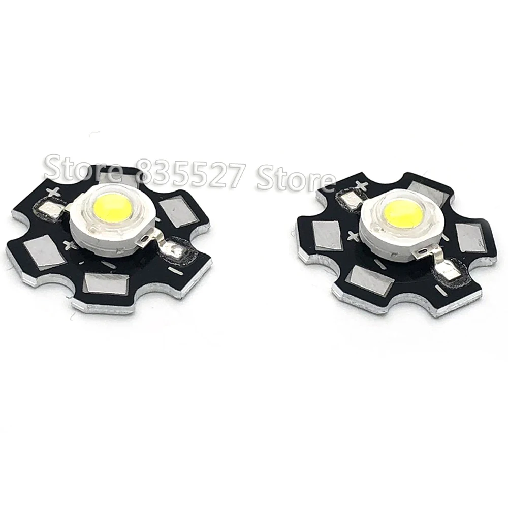 2pcs 3W white LED Heat Sink Aluminum Base Plate PCB Board Substrate 20mm LM Parts / Flashlight / Bulb Spotlight for DIY lights