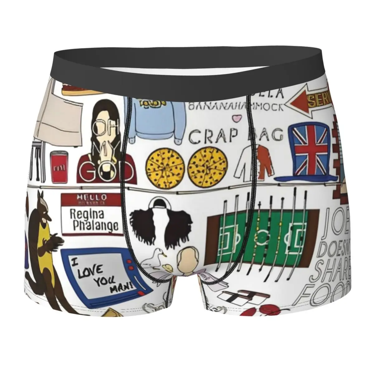 

Друзья ТВ-шоу Плакат Нижнее белье Программа Мультфильм 3D Чехол Высокое качество Боксеры Трусы-боксеры Эластичные мужские трусы Плюс Размер