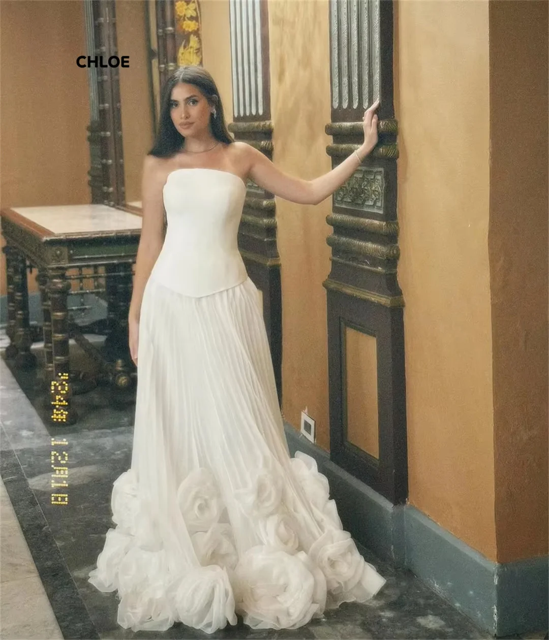 فساتين Line A Gala فساتين أنيقة للحفلات المسائية الفاخرة 2025 مصنوعة حسب الطلب فستان فاخر بدون أكتاف بدون أكمام للحفلات الراقصة