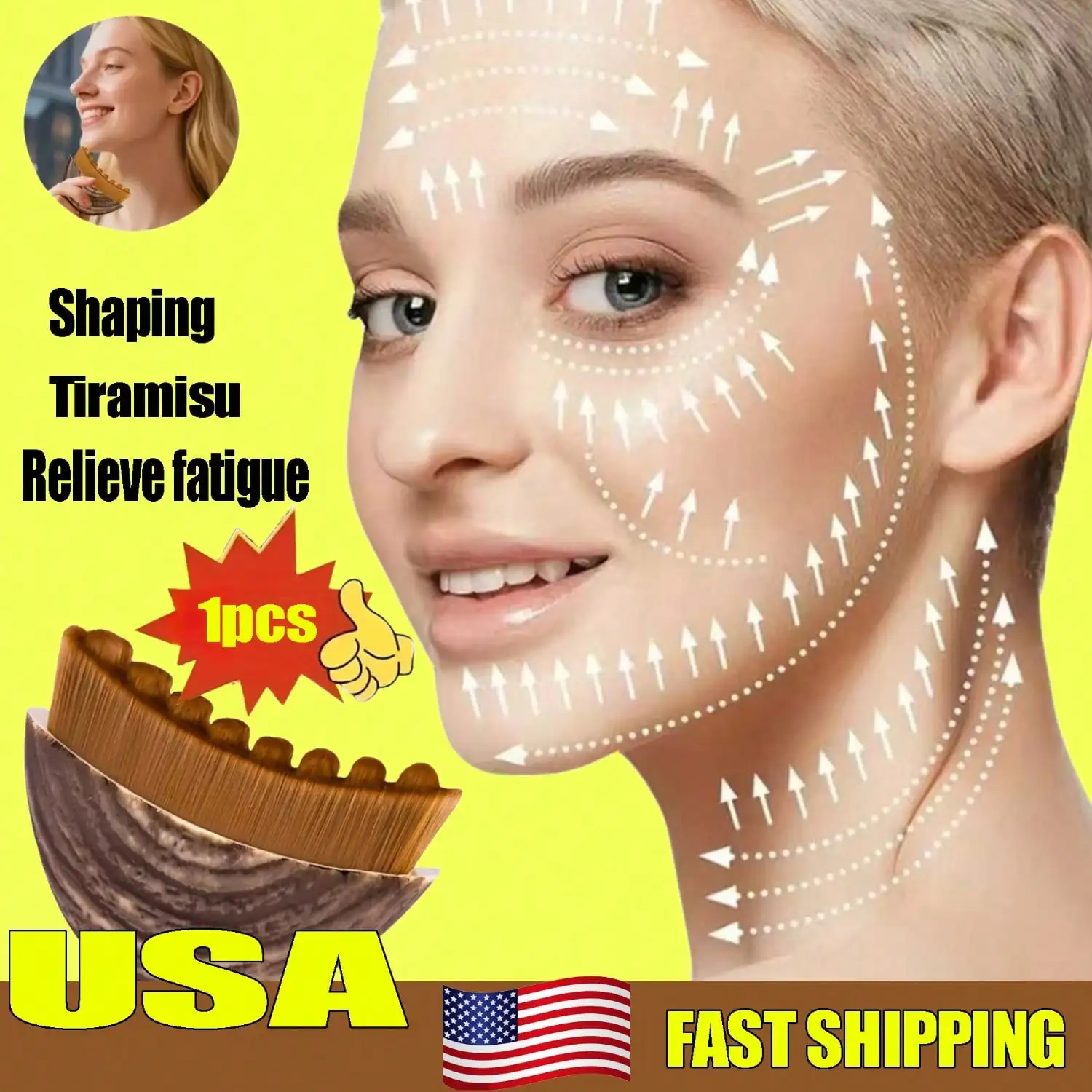 

Эта лимфодренажная щеточка для лица, также известная как щеточка для лимфодренажного массажа, подходит для лица, подбородка и шеи.