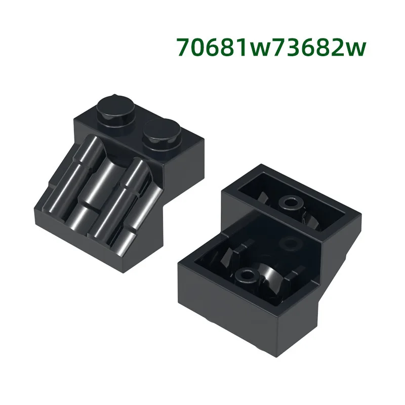 MOC 10PCS Parte Mattoni 70681W Murale Modello Building Blocks 70682W 2 Fori Casa Tetto Particelle Giocattoli FAI DA TE Per Bambini Regali Di Compleanno