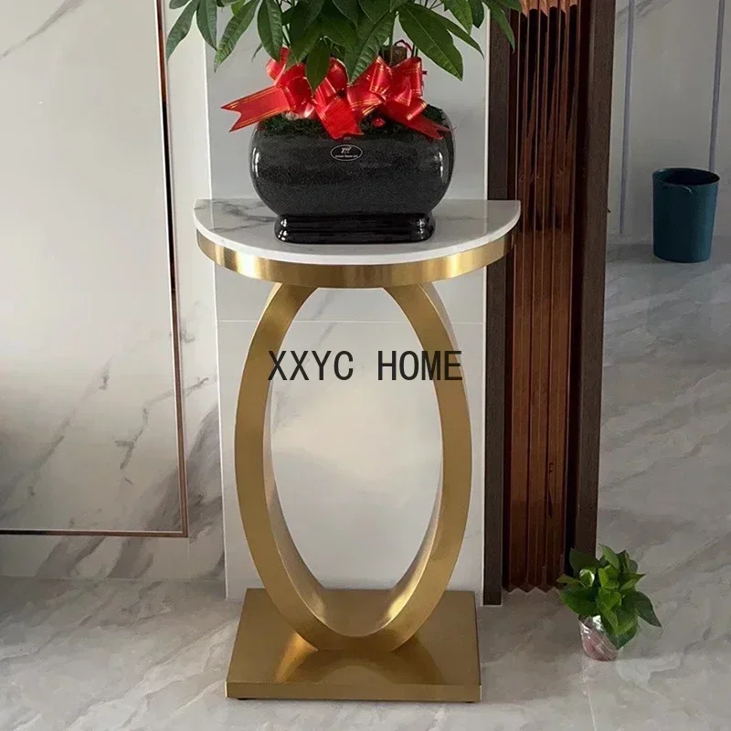 

Консольный стол TAO для гостиной, металлический, в скандинавском стиле, роскошный угловой стол, минималистичный офисный стол для отеля, мебель для прихожей