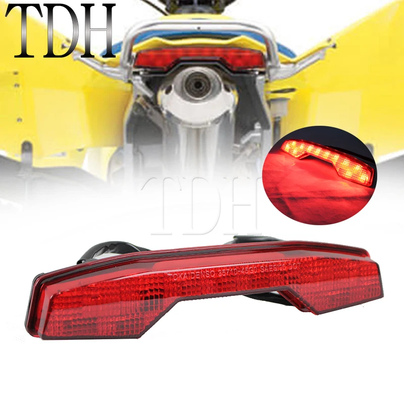 Rear Stop Brake Light Lamp 12V Motorcycle LED Tail Light Assembly ATV Quadsport Taillights For Suzuki LTR450 LTR 450 LT-R450