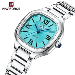 NAVIFORCE Brand Women's Casual Watch Stainless Steel Bracelet Fashion Clock Ladies Waterproof Quartz Wristwatch Relogio Feminino