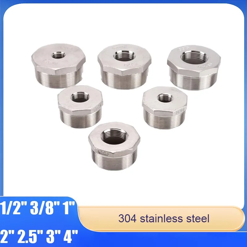 

1-4 Inch 304 Stainless Steel Core Replenishment Inner And Outer Wire Joint 4 Points 6 Points Water Pipe Variation Adapter