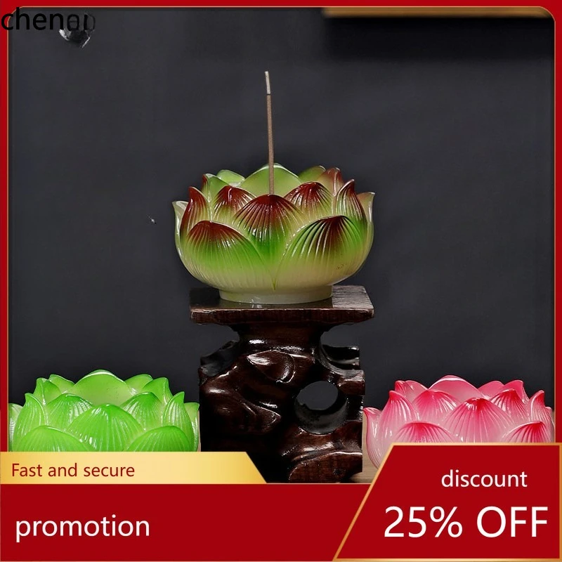 

Cz nine-grade lotus platform sandalwood incense plate burner non-stick powder burner line incense burner tower
