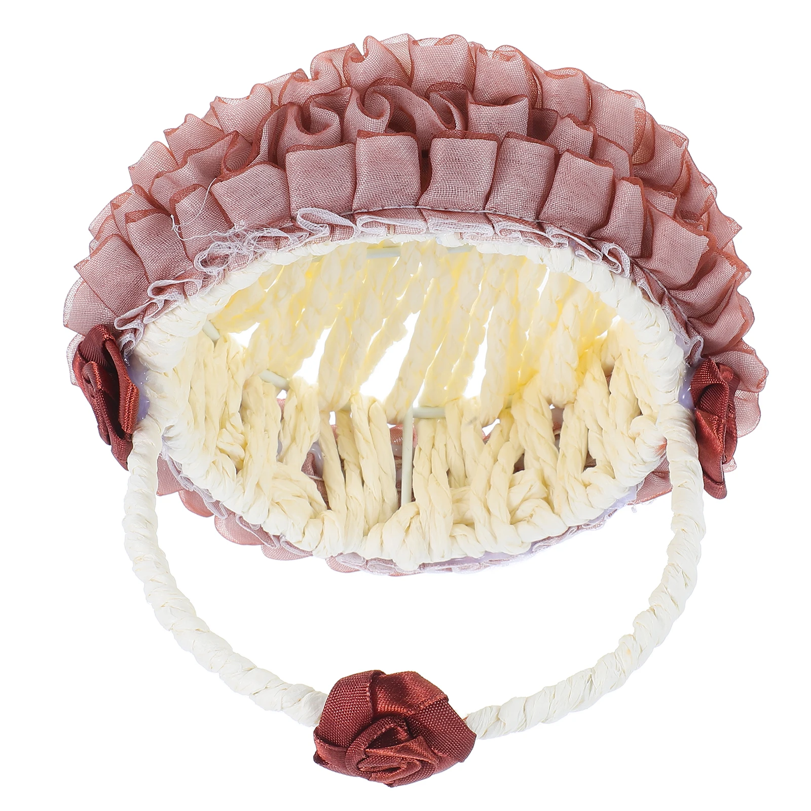 

Wedding Flower Basket Hand-made Baskets Decorative Woven Storage Children's Toy Ornaments