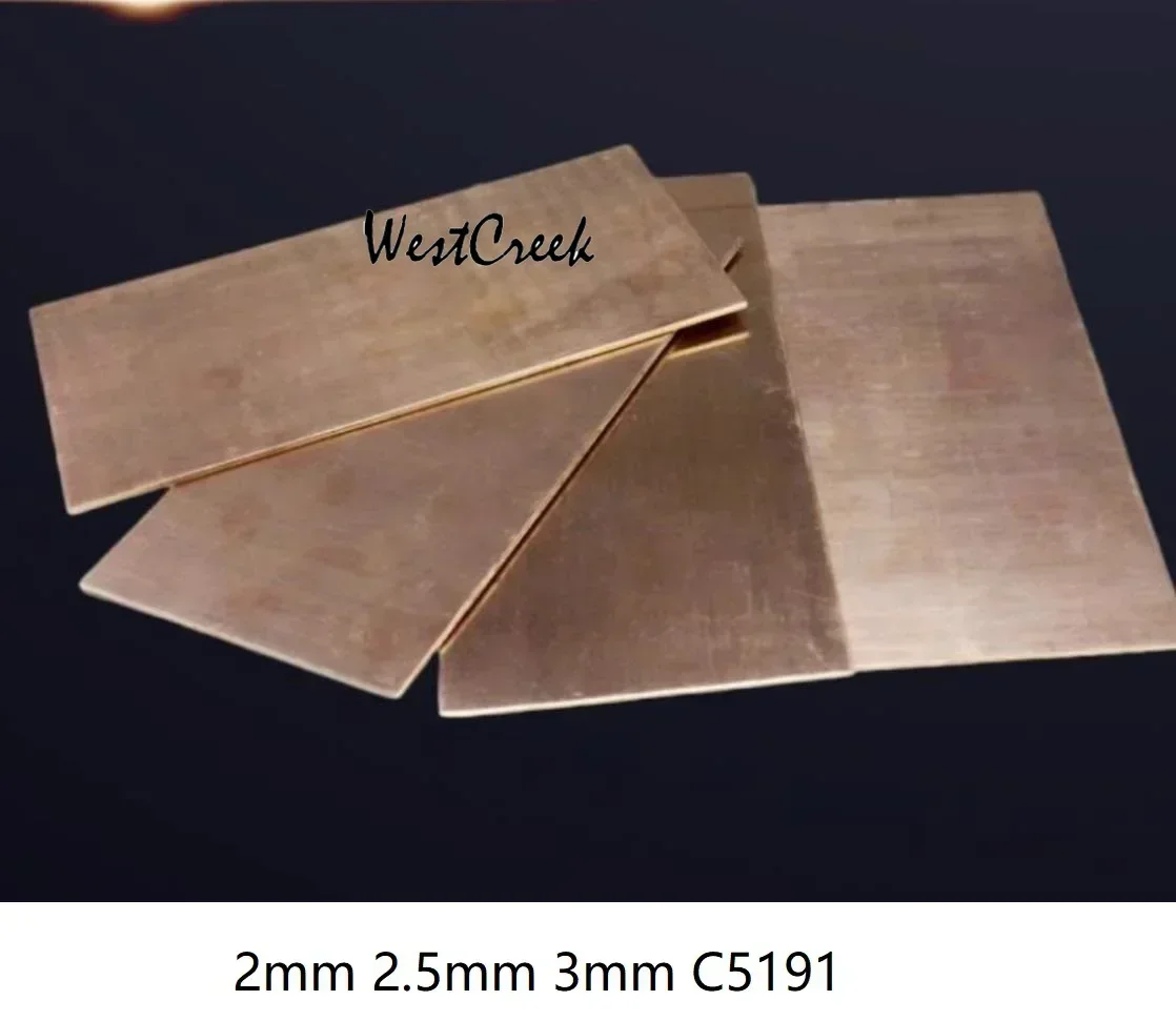 WESTCREEK 3mm C5191 Qsn6.5-0.1 phosphor copper strip phosphor bronze sheet phosphorous bronze plate phosphorized copper anode