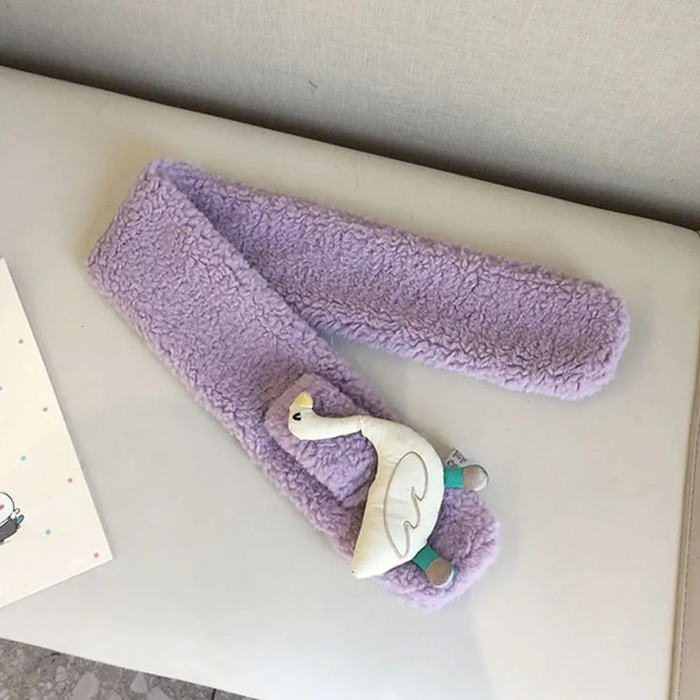 Fashion Warm Kids Winter Scarf Soft Lamb Fleece Scarf Thick Cartoon Baby Shawls Baby Boys Girls