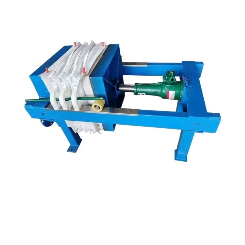 Small plate and frame filter press industrial sewage treatment equipment, piling sludge washing coal printing ink box filter