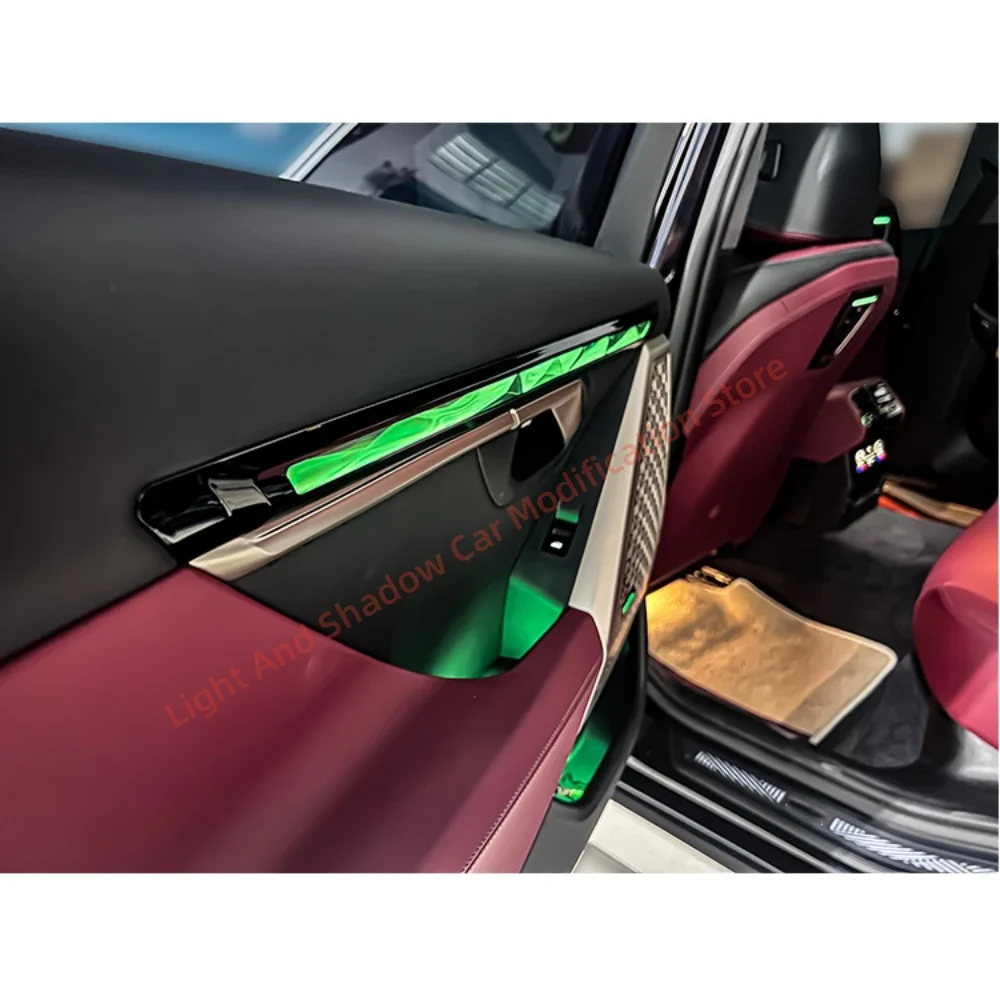 لسيارات BMW 5 Series G60/G68 مصباح جو كريستالي ترقية الإضاءة الداخلية تركيب استبدال التحكم في شاشة الضوء المحيط