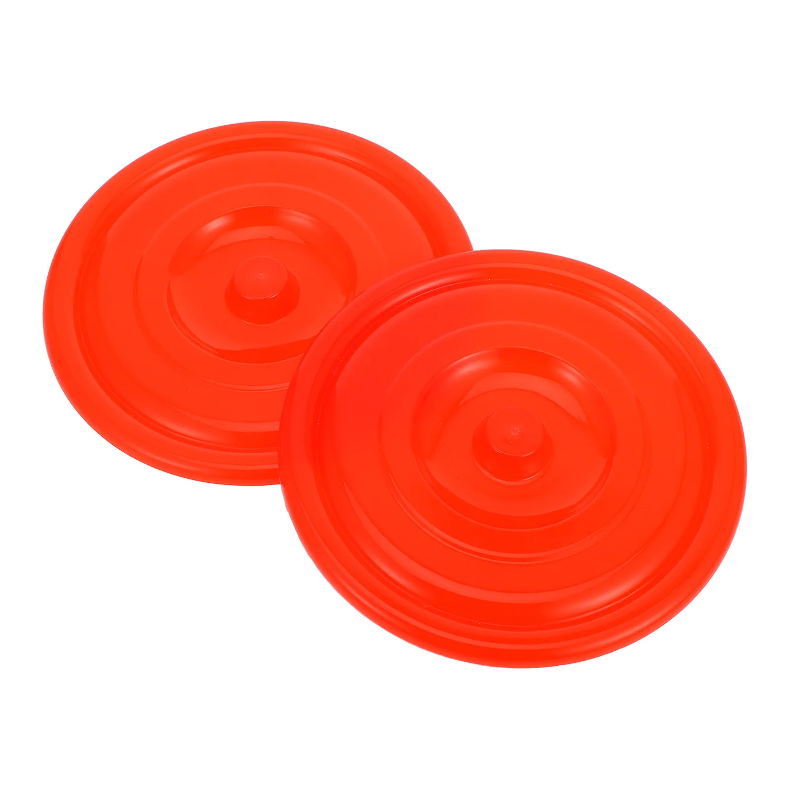 

2pcs Plastic Bucket Lid Heavy Duty Trash Can Cover Garbage Container Protector Dust Proof Outdoor Use Circular Design Easy