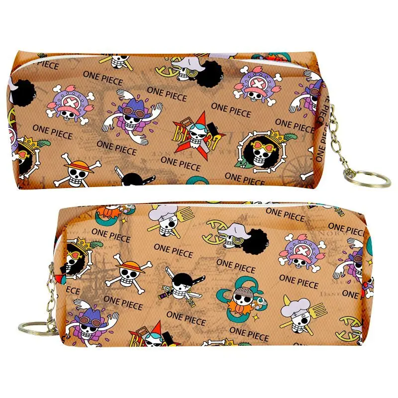 One Piece Monkey D. Luffy Portgas D. Ace Sanji Cartoon Niedliches Federmäppchen für Studenten, praktische Federmäppchenbox mit großem Fassungsvermögen – Detail 4