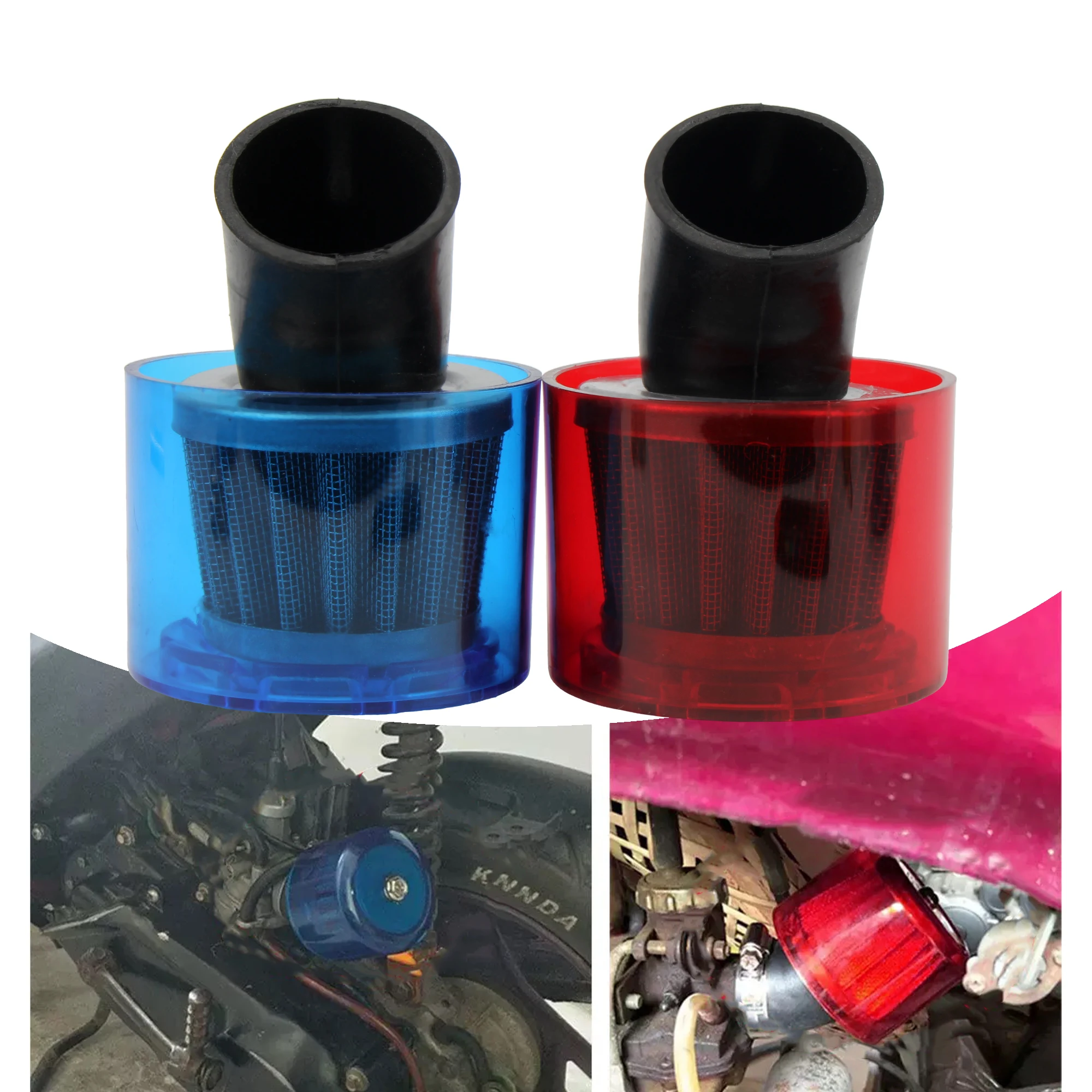 

Motorcycle Curved angle Air Cleaner 35mm 38mm 43mm Bend Splash Proof Plastic Cover Waterproof Motorcycle For Pit Dirt Bike