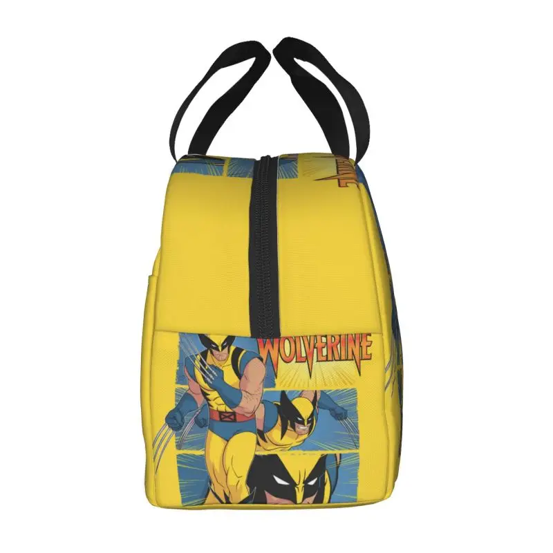 Custom Wolverine Character Lunch Bag Men Women Cooler Warm Insulated Lunch Boxes for Adult Office