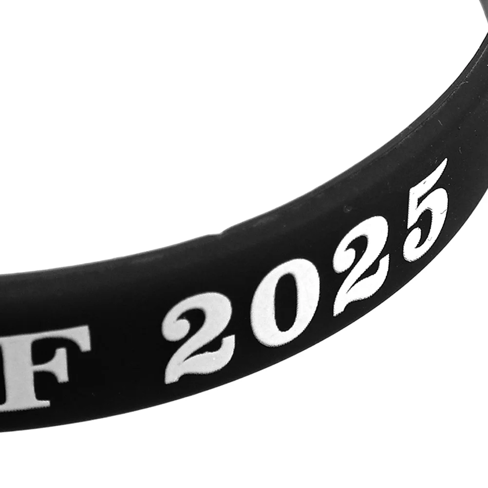 12 Pcs Graduation Bracelet Silicone Bands Class of 2025 Student Party Stretch Keepsake Comfortable Celebrate Season