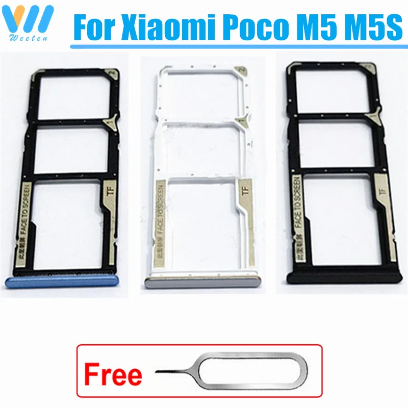 

For Xiaomi Poco M5 Poco M5S SIM Card Tray SimCard Slot Holder Micro SD Card Reader Adapter Replacement Repair Parts POCO M5 M5S