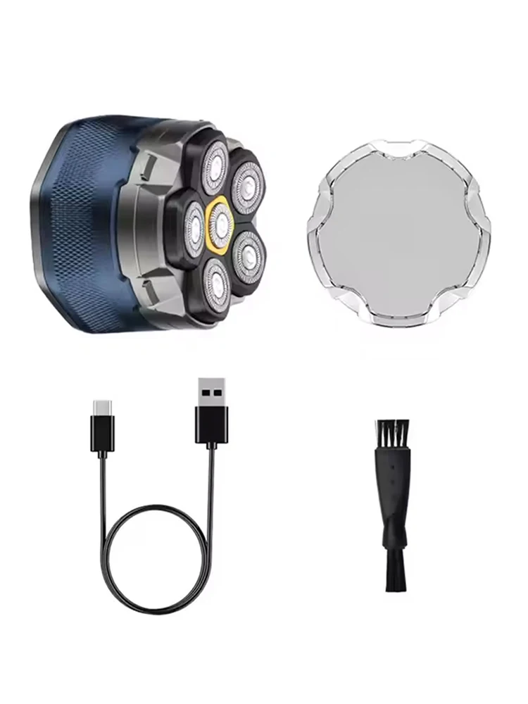 

Электрическая лысовая бритва IPX7, устройство для красоты тела, электробритва, водонепроницаемая головка, вращающаяся магнитная бритва, триммер для волос на теле