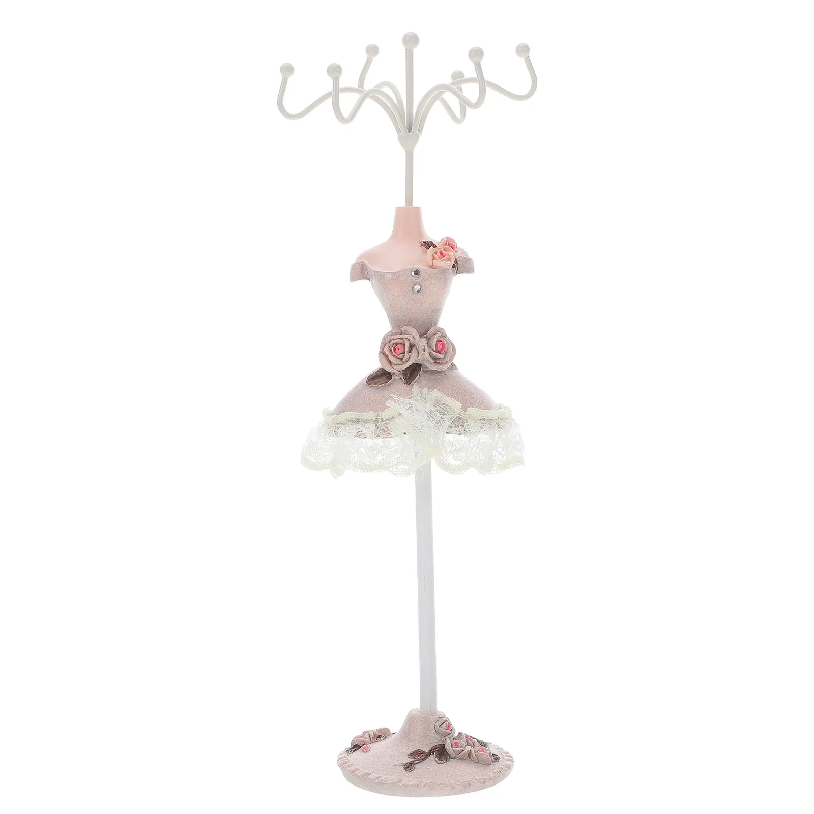 

Jewelry Stand Mannequin Resin Necklace Display Organizer Earrings Bracelet Ring Holder Tower Rack for Women Girls