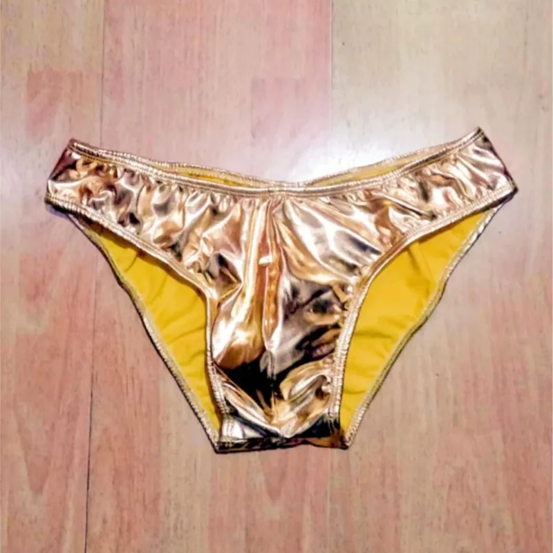 Men New Rule Traditional Bodybuilding 5CM Competition Knickers Soft Shiny Triangle Pants Boxing Elastic Waist Fitness Underwear