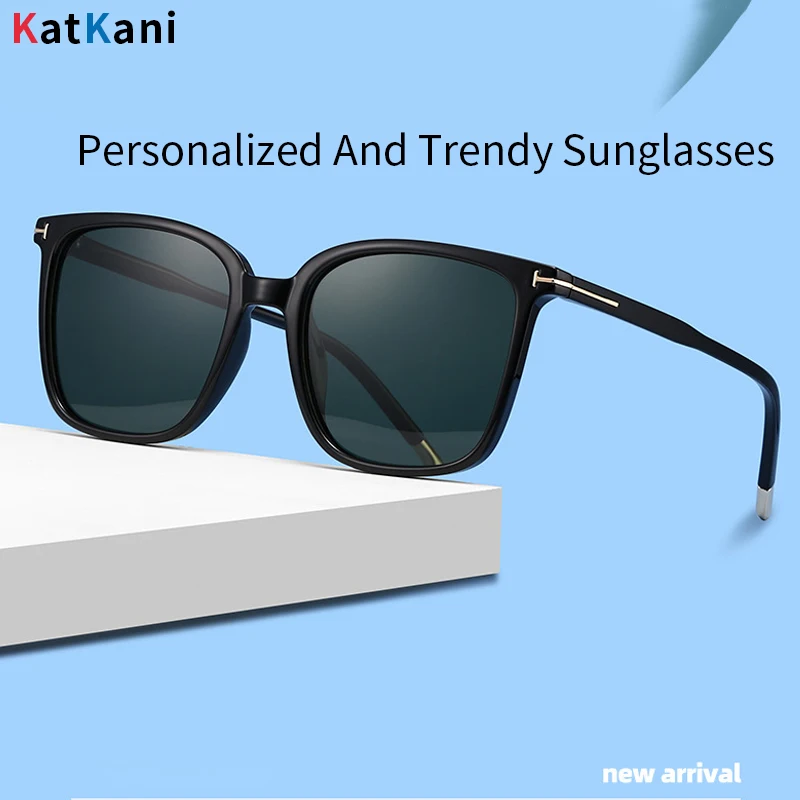 

KatKani Retro Square Men's Polarized Sunglasses Cycling Driving Fishing Fashion Trend Optical Prescription Glasses Women 3025