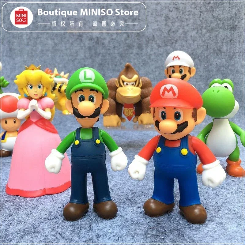 2024 New Anime Super Mario Series Action Figure Toys Bowser  Figures PVC Toy Model For kids birthday Collectible gifts