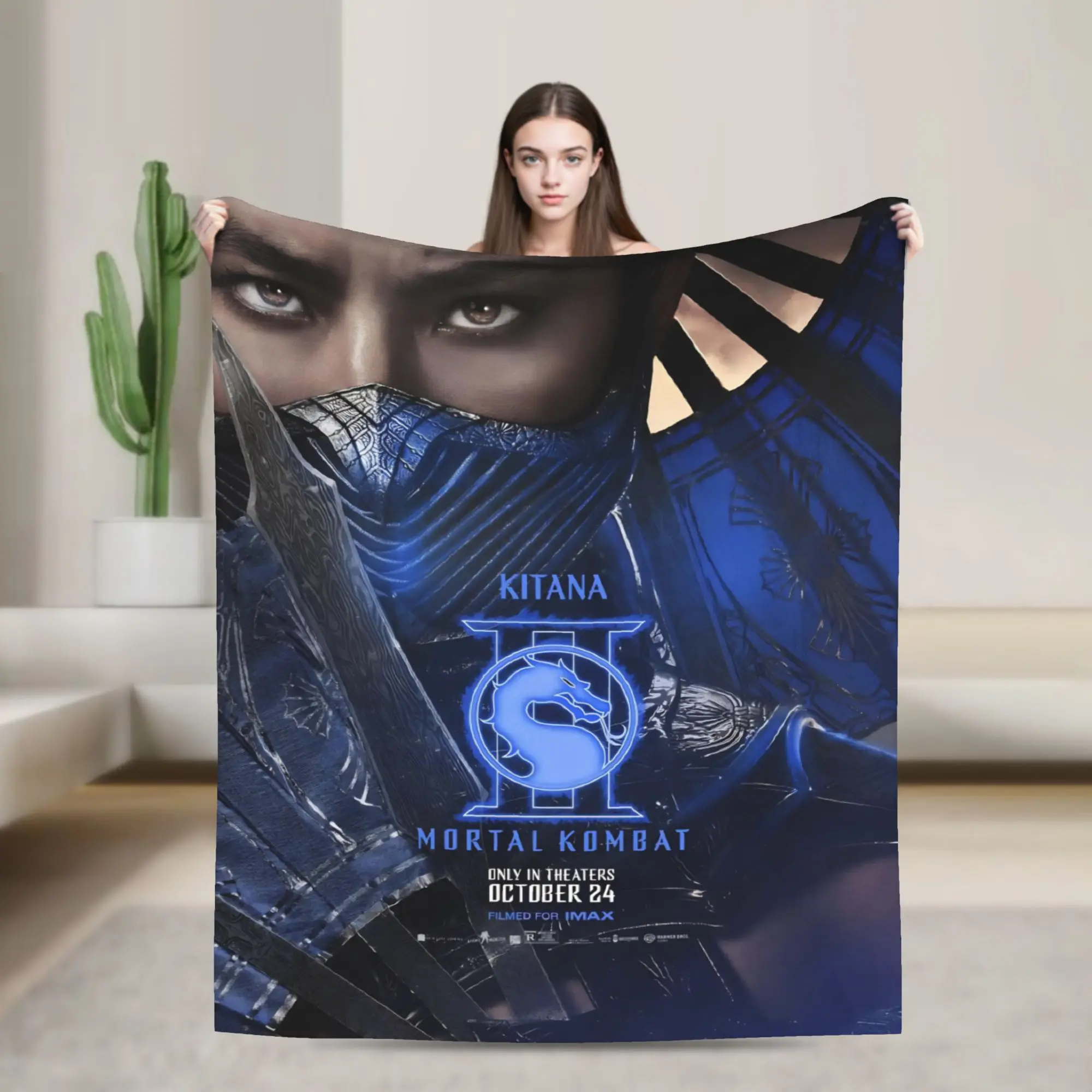Mortal Kombat II Moive 2026 Blanket Super Soft Warm  Throw Blankets for Bed 50x60 Inch Multiple Sizes Plush Thin Quilt