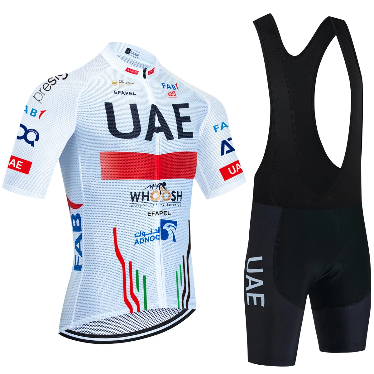 UAE Cycling Jersey Set 2024 Man\'s Team Short Sleeve Cycling Clothing MTB Bike Uniform Maillot Ropa Ciclismo Summer Bicycle Wear