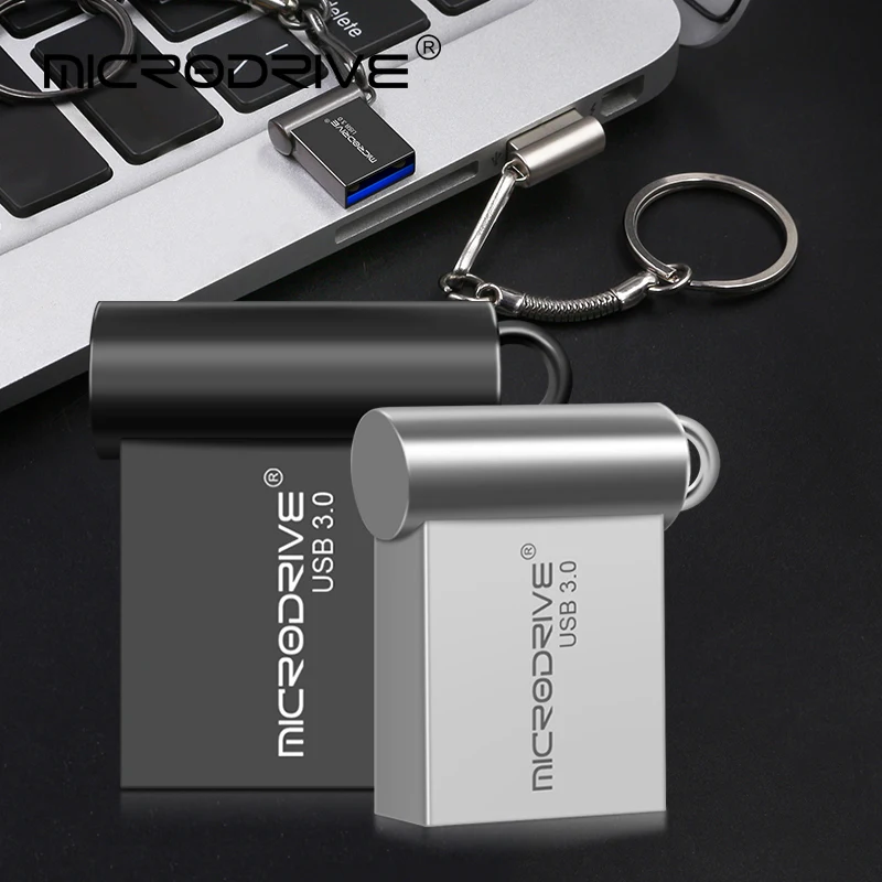 แฟลชไดรฟ์มินิ USB 128GB 64GB 32GB 16GB โลหะ 3.0 เพนไดรฟ์ เมมโมรี่สติ๊ก ความเร็วสูง 128GB 64GB ยูดิสก์
