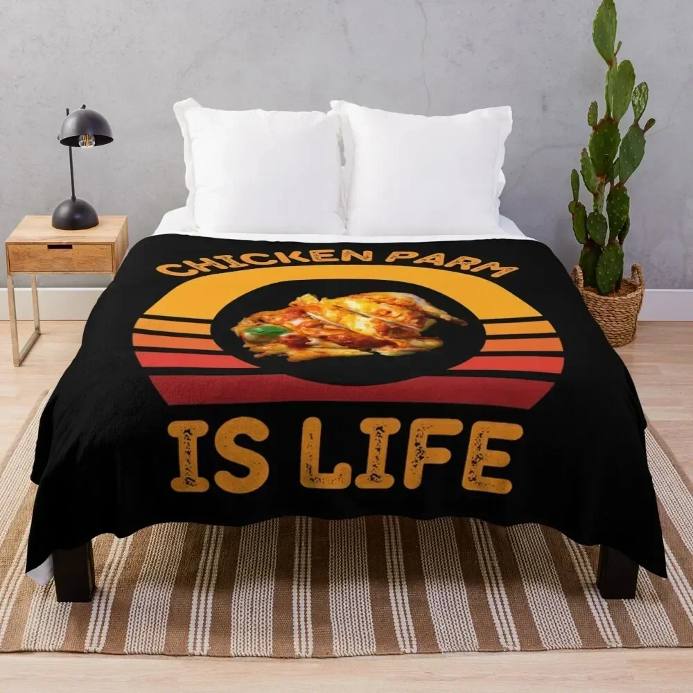 

Chicken Parm is Life Parmigiana Italian Food Lover Throw Blanket cosplay anime Bed linens Blankets